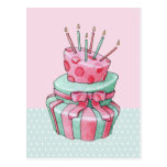 Feier-Kuchen-Postkarte