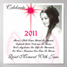 Feiern Sie 2011 ruhige Momente mit Jesus-Cust. Plakate