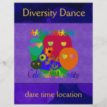 Feiern Sie Diversity Flyerdruck