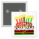 Feiern Sie Kwanzaa Anstecknadel