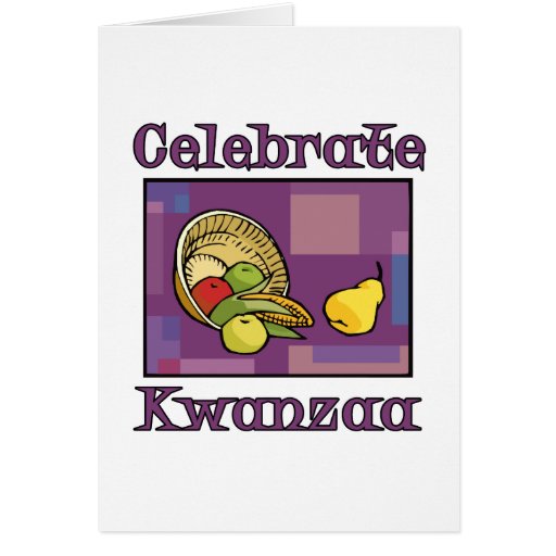 Feiern Sie Kwanzaa-Frucht Grußkarten