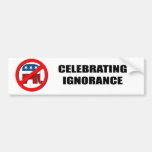 Feiern von Ignoranz Auto Sticker
