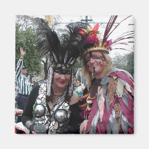 Feiernder am Karneval Magnete