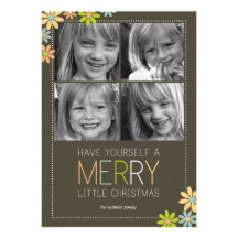 Feiertag blüht Weihnachtskarten/Feiertags-Foto-Kar Einladungskarten