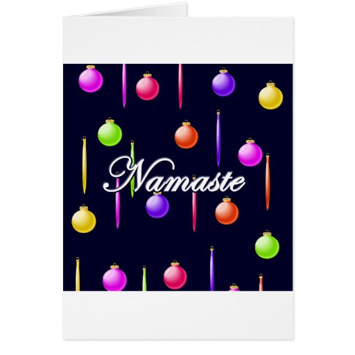 Feiertag Namaste Geschenke Grußkarte