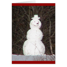 Feiertags-Karte des Schneemann-(WestCreek)