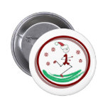 Feiertags-Läufer-Kerl Button