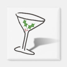 Feiertags-Martini-Magnet Magnete
