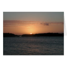 Feiertags-Sonnenuntergang Grußkarten