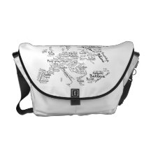 Feinschmeckerinternationale Cuisines-Europa-Nahrun Kurier Tasche