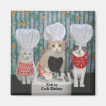 Feinschmeckerische Kochs-Katzen/Kätzchen Kühlschrankmagnete