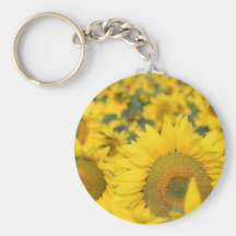 Feld der Sonnenblumen Keychain Schlüsselband