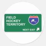 Feld-Hockey-folgender Ausgang Sticker