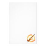Feld-Hockeyorangenlogo Personalisiertes Druckpapier