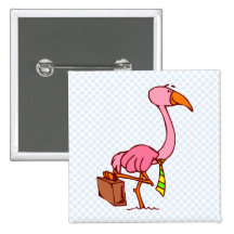 Felix Flamingo Anstecknadelbuttons
