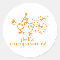 ¡ felíz cumpleaños! = alles Gute zum Geburtstag! A aufkleber