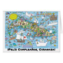 ¡ Felíz Cumpleaños, Cubanaza! Karten