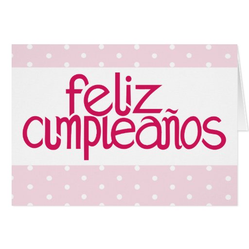 Feliz Cumpleaños Pink Karte
