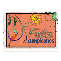 Feliz Cumpleanos Postkarte