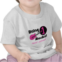 Felsen 1 sein! mit rosa Gitarre Shirts