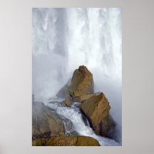 Felsen des Niagara- Fallswasserfall-Foto-Plakats
