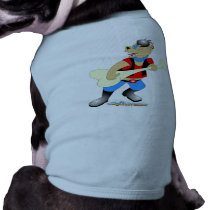 Felsen-Gitarrist-Bulldogge hundekleidung