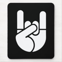 Felsen-HandSchablone Mousepads