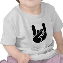 Felsen-HandSchablone Tshirts