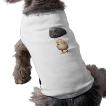 Felsen + Küken Hunde-t-shirt