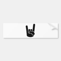 Felsen-Metallhand Auto Sticker