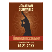Felsen-Stern-Bar Mitzvah Einladung