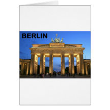 Felsenabbrüche Deutschlands Berlin Brandenburger Grußkarte