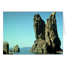 Felsformation Schwarzen Meers, Krim, Russland Karte