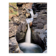 Felsiger Tal-Wasserfall Postkarten