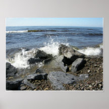 felsiges Ufer Plakatdruck