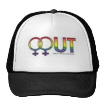 femaleOUTstciker Truckercap