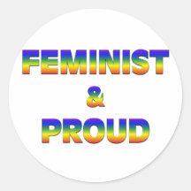 Feministisch und stolz aufkleber
