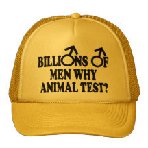 Feministische lustige Tiertesthüte Retrocap