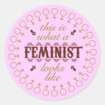 Feministischer Aufkleber