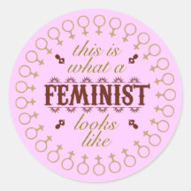 Feministischer Aufkleber