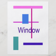 Fenster 2 bedruckte flyer