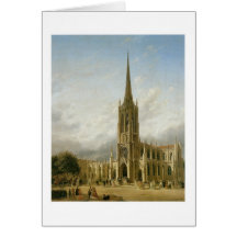 Ferdinand Richardt, Anmut-Kirche, Brdwy am Frühlin Karten