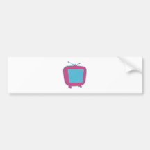 Fernseher Neonreklame tv neon sign Autosticker