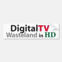 Fernsehödland in HD Auto Aufkleber