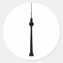Fernsehturm Berlin Runder Sticker