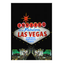 Fertigen Sie Ihre eigenen Las Vegas-Zeichen-Einlad