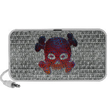 Fertigen Sie Ihre eigenen Vorlagen des Knochen-Gek Notebook Speaker