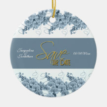 FERTIGEN Sie Save the Date besonders an Weihnachtsbaum Ornamente
