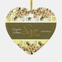 FERTIGEN Sie Save the Date besonders an Weihnachtsbaum Ornamente