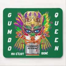 Festival-Gumbo-Königin-Ansicht deutet bitte an Mauspads